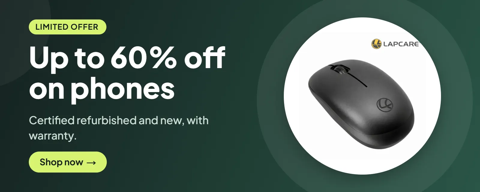 Up to 60% off on phones