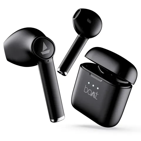 Boat Airdopes 138 with 60 Hrs Playback, ASAP Charge Truly Wireless Bluetooth in Ear Earbuds with Mic (Active Black)