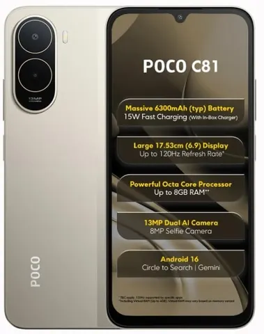 POCO C81 Sky Blue (4GB, 64GB)