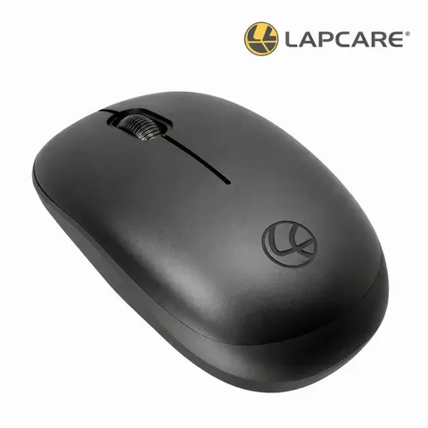 LAPCARE Safari III B Wireless Mouse-2.4GHz High Precision with Up to 1600 DPI, Nano Receiver and Plug & Play Usage - USB/Black