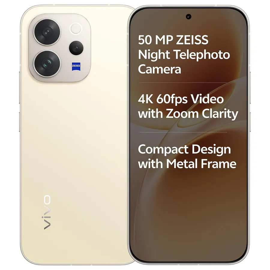vivo V70 5G White Box (Lemon Yellow, 8GB RAM, 256GB Storage)Adopter not including